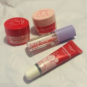 Bath & Body Works Champagne Toast Lip Scrub/Mask/Gloss + Clear Gloss